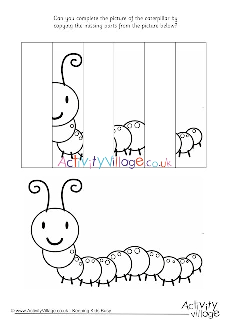 Complete The Caterpillar Puzzle