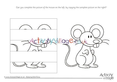 Complete the mouse puzzle