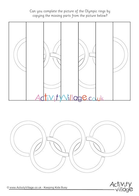Complete the Olympic Rings Puzzle