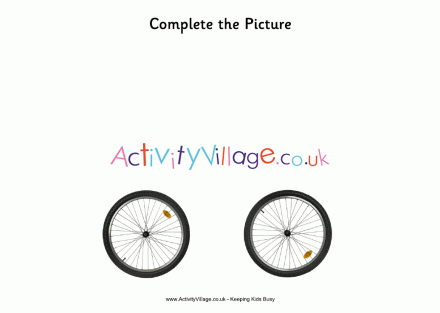 Complete the picture - bicyle wheels