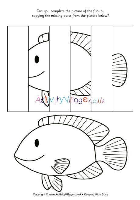 Complete the fish puzzle