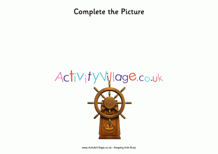 Complete the picture - ship's wheel