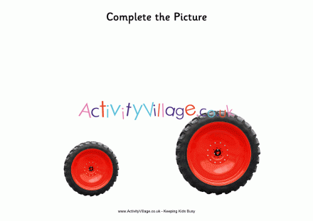 Complete the picture - tractor wheels