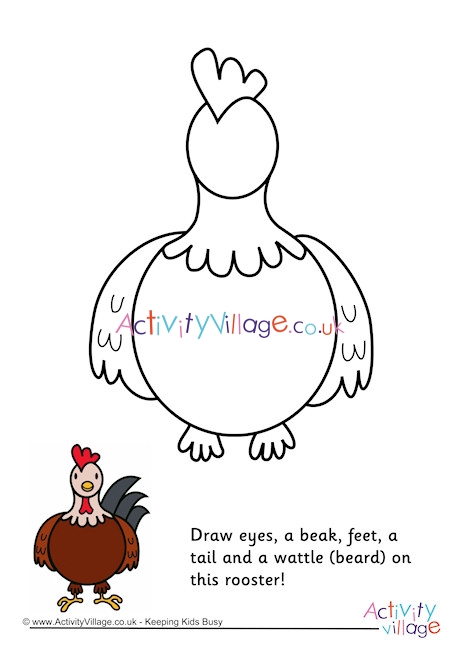 Complete The Rooster Picture