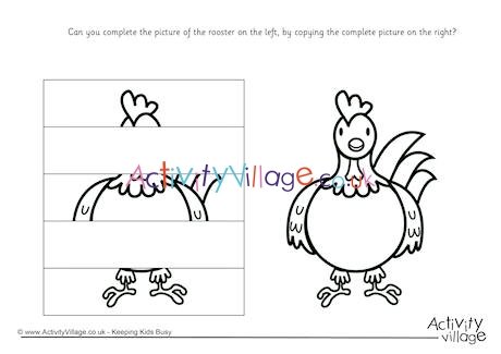 Complete the Rooster Puzzle