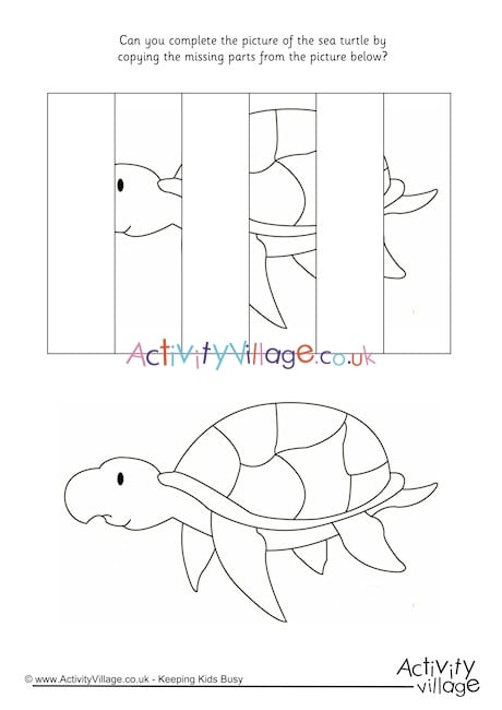 Complete The Sea Turtle Puzzle
