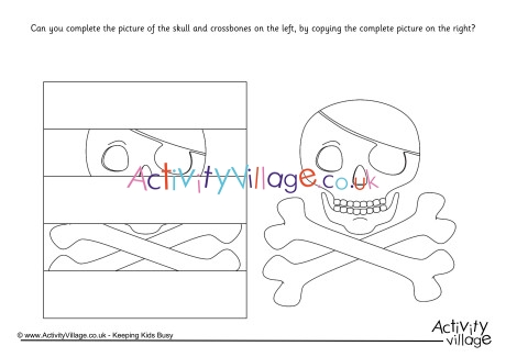 Complete The Skull And Crossbones Puzzle