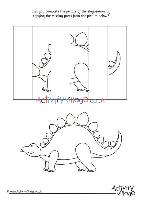 Complete The Stegosaurus Puzzle