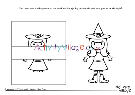Complete the witch puzzle