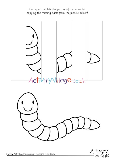 Complete The Worm Puzzle