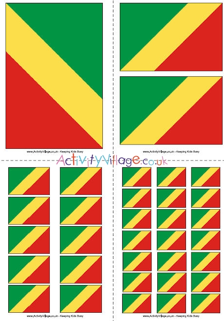 Congo Flag Printable