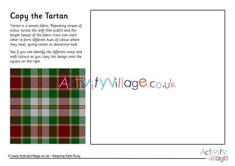 Copy the tartan worksheet 3