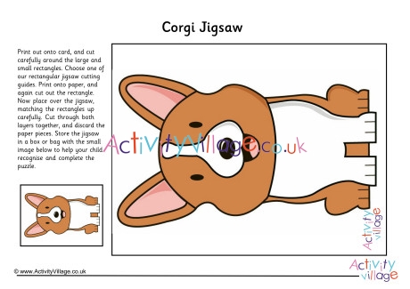 Corgi Printable Jigsaw