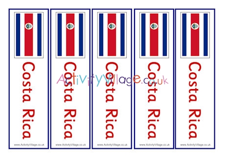 Costa Rica bookmarks