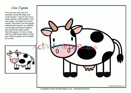 Cow jigsaw