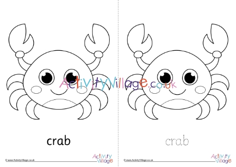 Crab Colouring Page 2