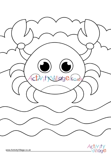 Crab Colouring Page 3