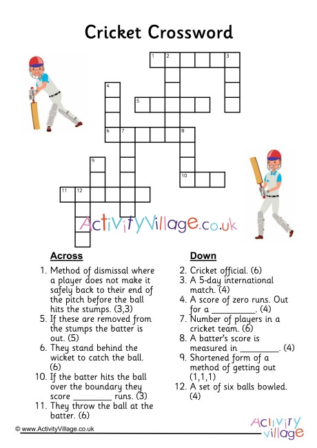 Cricket Crossword