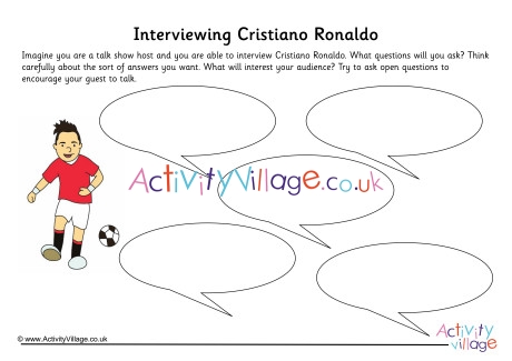 Cristiano Ronaldo Interview Worksheet
