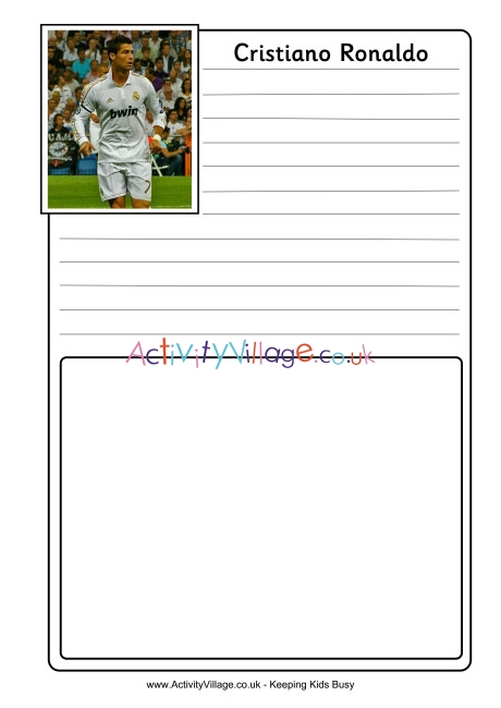 Cristiano Ronaldo Notebooking Page