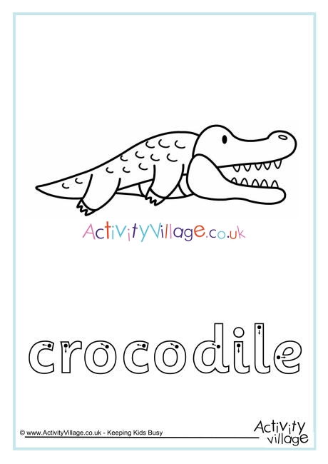 Crocodile Finger Tracing