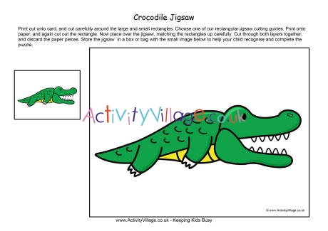 Crocodile jigsaw 2