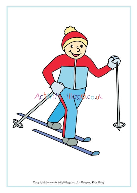 Cross Country Skiing Poster