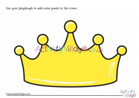 Crown Playdough Mat