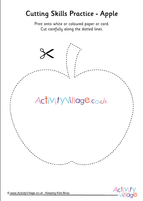 cutting shapes apple