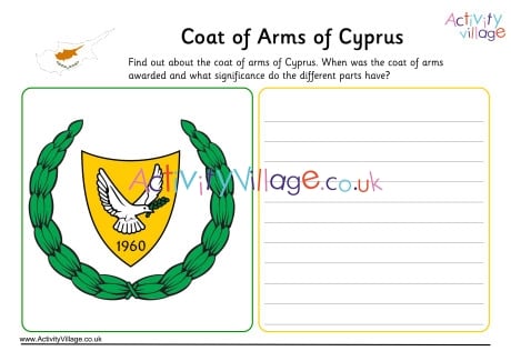 Cyprus Coat Of Arms Worksheet