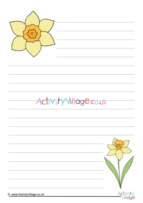 Daffodil Writing Paper 2