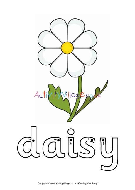 Daisy finger tracing