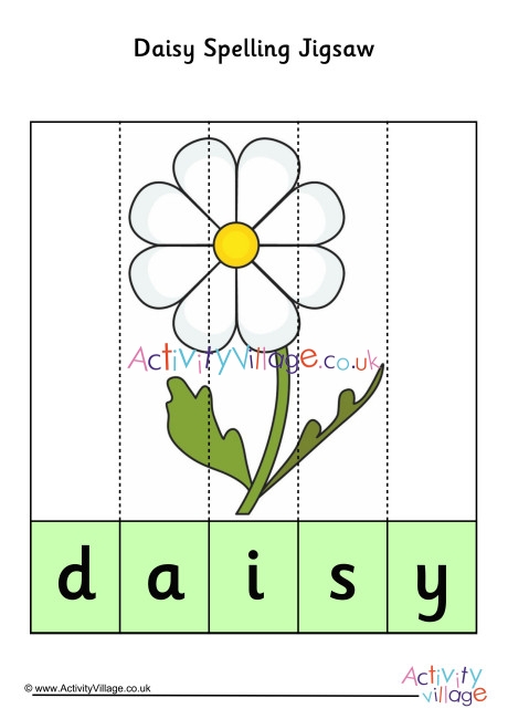 Daisy Spelling Jigsaw