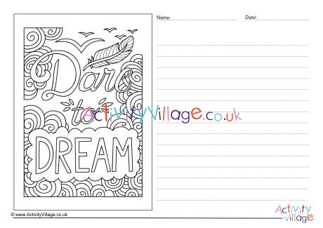 Dare To Dream Story Paper