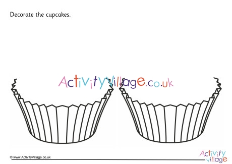 Decorate the Cupcakes Doodle Page