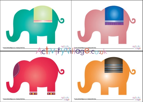 Decorate the elephant activity