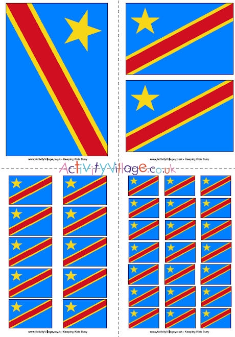 Democratic Republic Of Congo Flag Printable