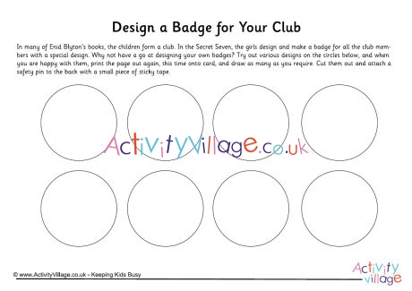 Design a badge for your club