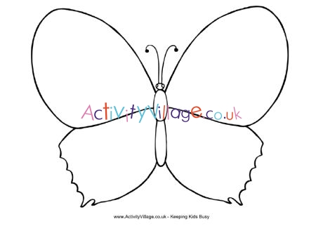 Design a butterfly colouring page