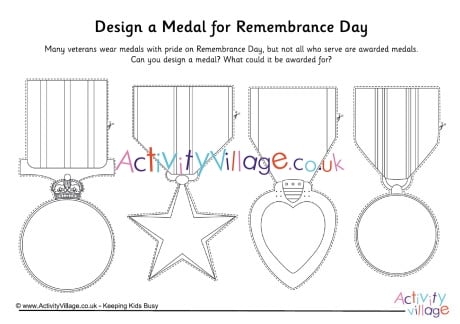 Design a medal for Remembrance Day