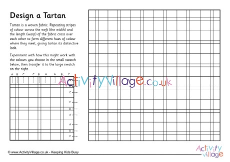 Design a tartan worksheet 2