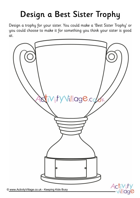 Design A Trophy For Sister