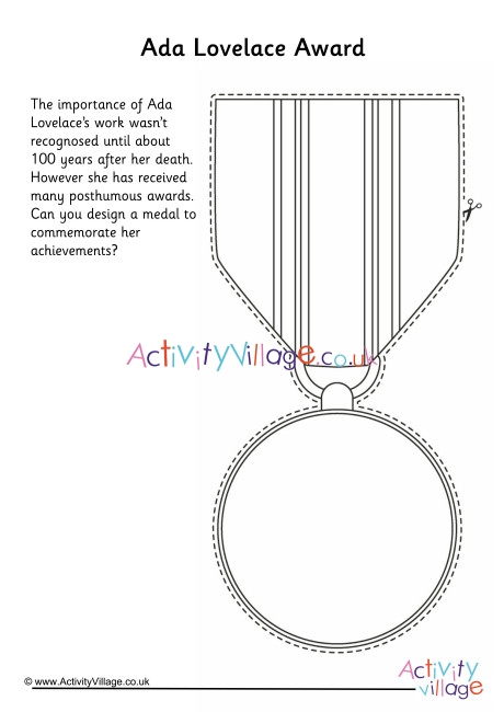 Design an Award for Ada Lovelace Worksheet