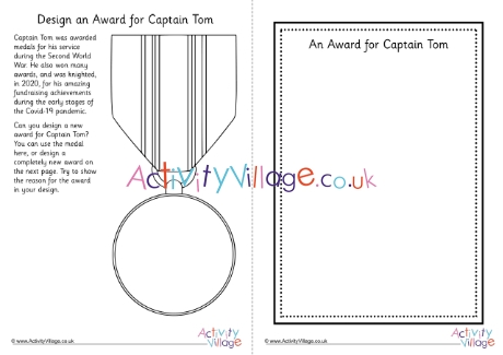 Design an award for Captain Tom