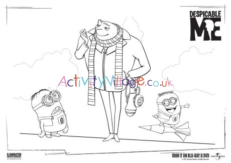 Despicable Me colouring page 2