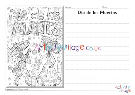 Dia de los Muertos story paper