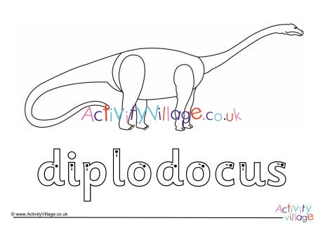 Diplodocus Finger Tracing