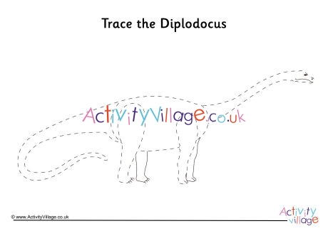 Diplodocus Tracing Page
