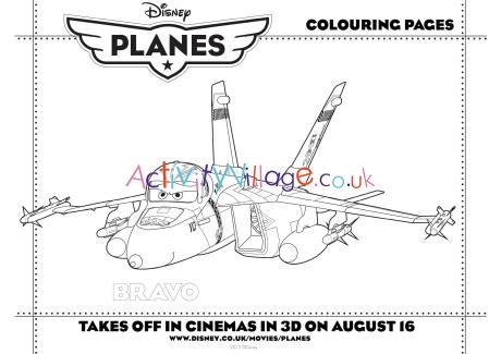 Disney Planes - Bravo colouring page