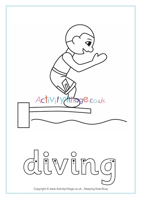 Diving finger tracing
